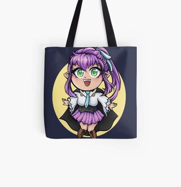 Manga Vampire Chibi Allover-Print Tote Bag