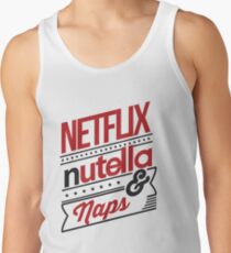 Camiseta de tirantes NETFLIX, NUTELLA y NAPS.