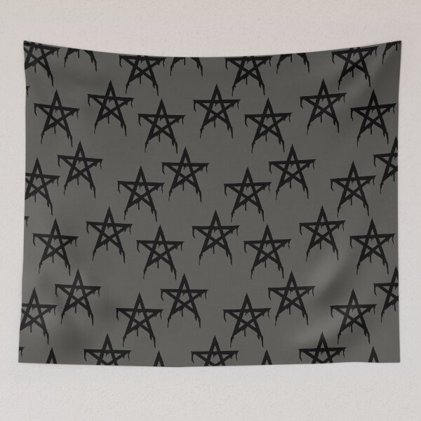 Item preview, Pentagram black repeat designed and sold by tada-leipzig.