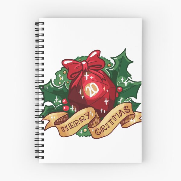 Item preview, "Merry Critmas" D&D Xmas Print designed and sold by ToplineDesigns.