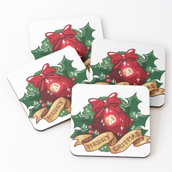 Item preview, "Merry Critmas" D&D Xmas Print designed and sold by ToplineDesigns.