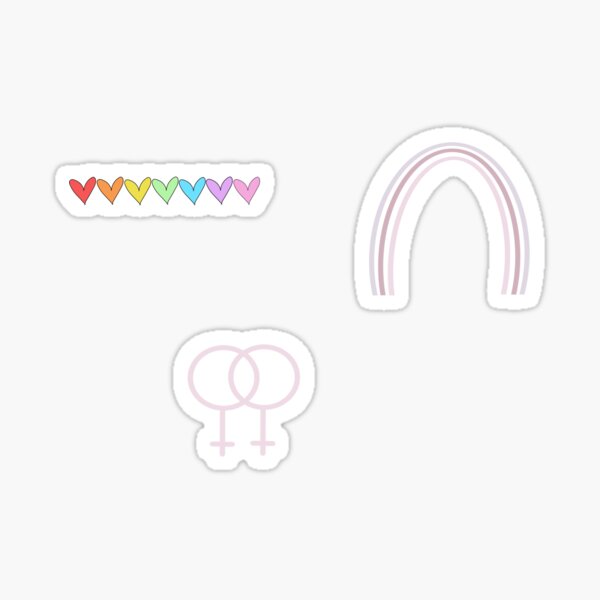 Lesbian Sticker Set Sticker For Sale By Frankiem4 Redbubble 9118