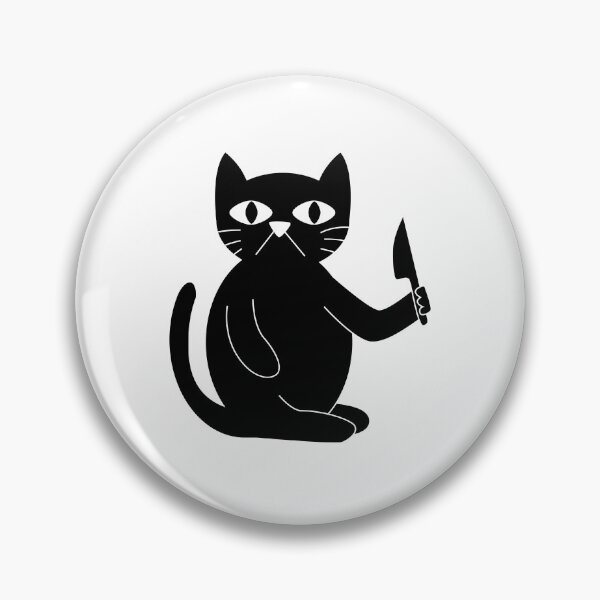 Item preview, Black Cat With Knife designed and sold by csaron92.