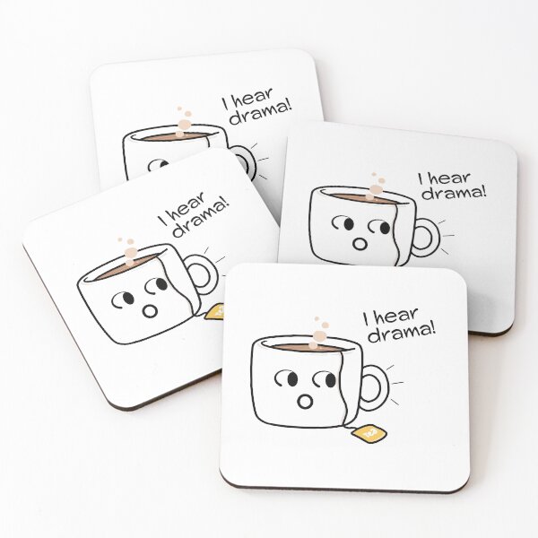 Item preview, Spill the Tea! Funny Kawaii Style I Hear Drama Design designed and sold by CuteTheShop.
