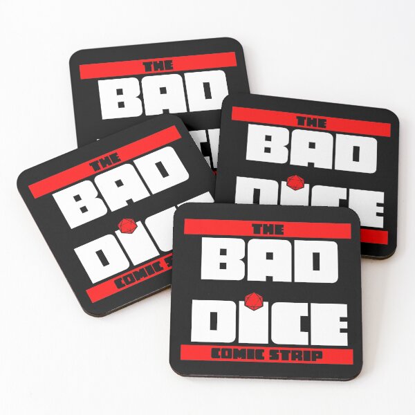 Item preview, The Bad Dice Comic Strip Logo (Black) designed and sold by BAD-DiCE.