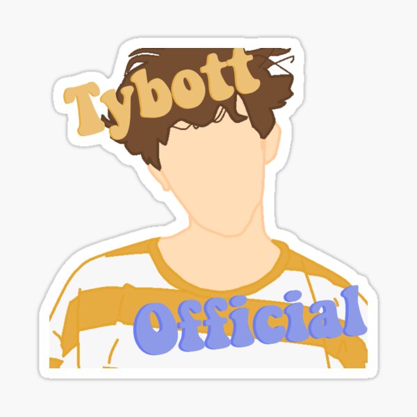 "Tybott Official" Sticker by irrelevantaira1 Redbubble