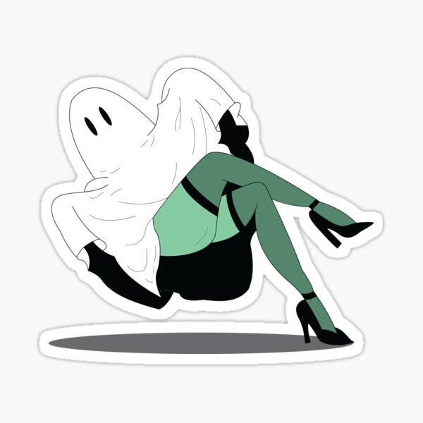 Leggy Sheet Ghost Sticker