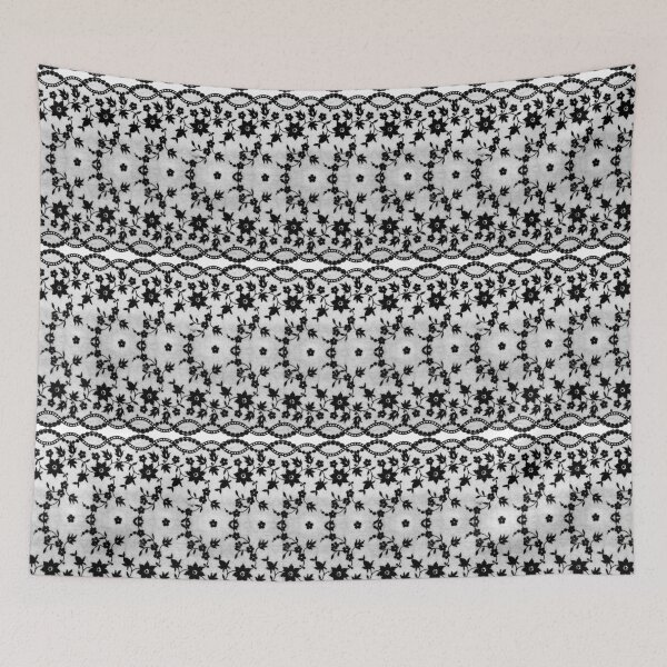 Item preview, Black Lace on White designed and sold by Dreamflight.