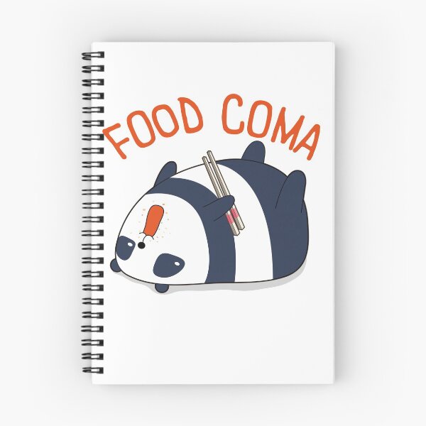 Item preview, Food Coma Cute Kawaii Panda Design designed and sold by CuteTheShop.