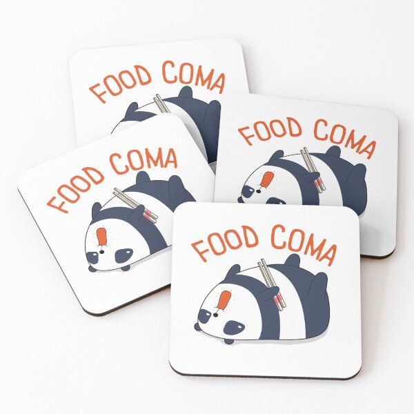 Item preview, Food Coma Cute Kawaii Panda Design designed and sold by CuteTheShop.