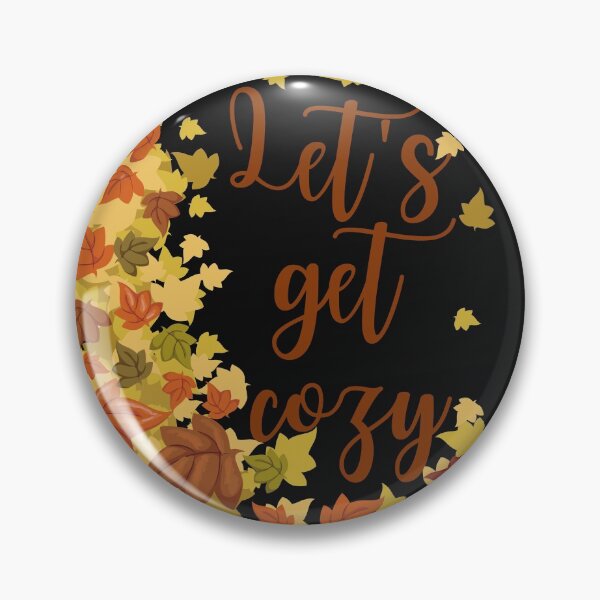 Item preview, Lets get cozy fall typography with leaves designed and sold by StarlightTales.