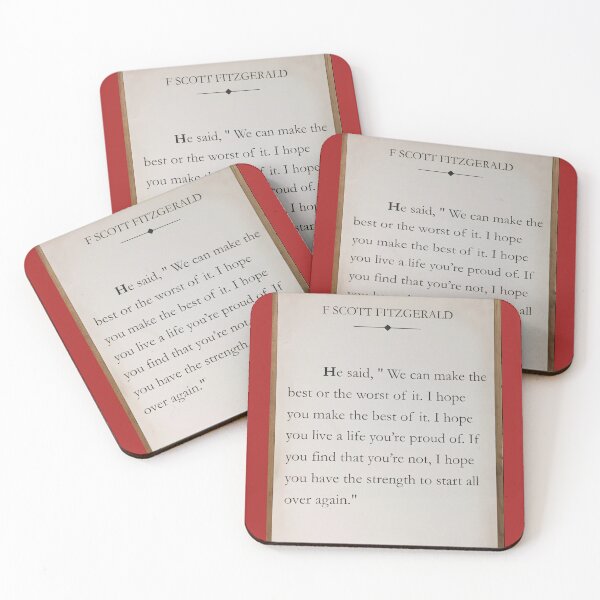 Item preview, F. Scott Fitzgerald quote designed and sold by Pelikancrazy.