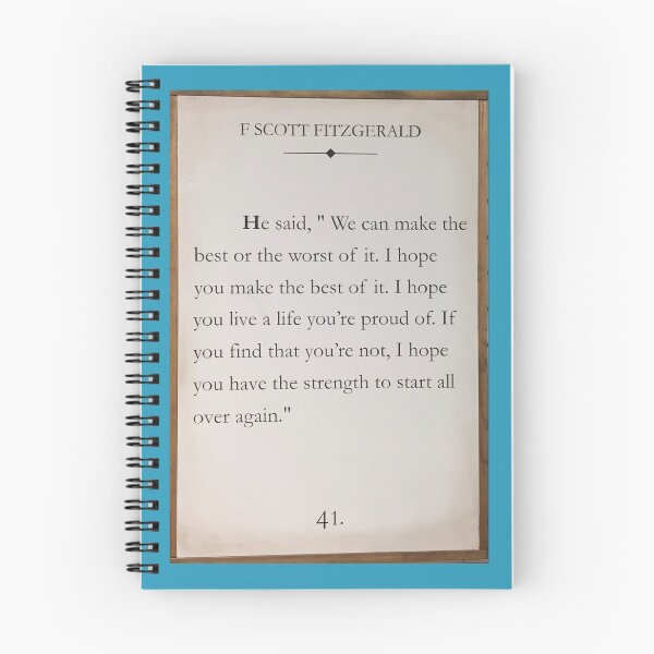 Item preview, F. Scott Fitzgerald quote designed and sold by Pelikancrazy.