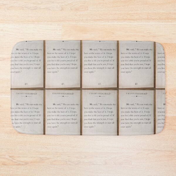 Item preview, F. Scott Fitzgerald quote designed and sold by Pelikancrazy.