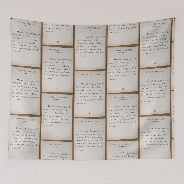 Item preview, F. Scott Fitzgerald quote designed and sold by Pelikancrazy.