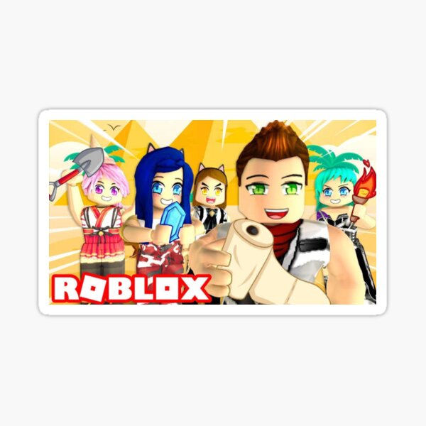 Pizzeria Simulator Stickers Redbubble - how to be rockstar foxy in roblox youtube