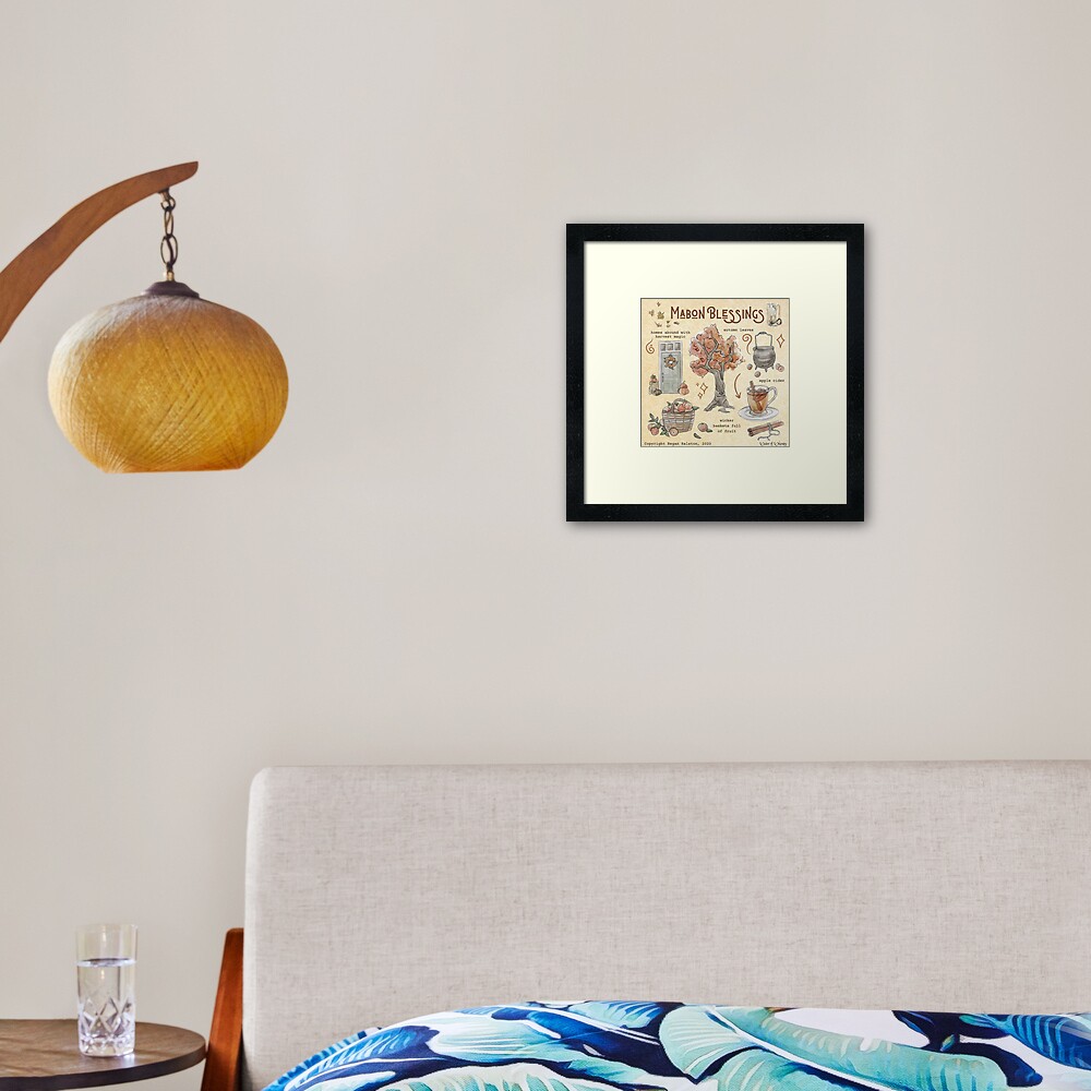 Item preview, Framed Art Print designed and sold by WitchofWhimsy.
