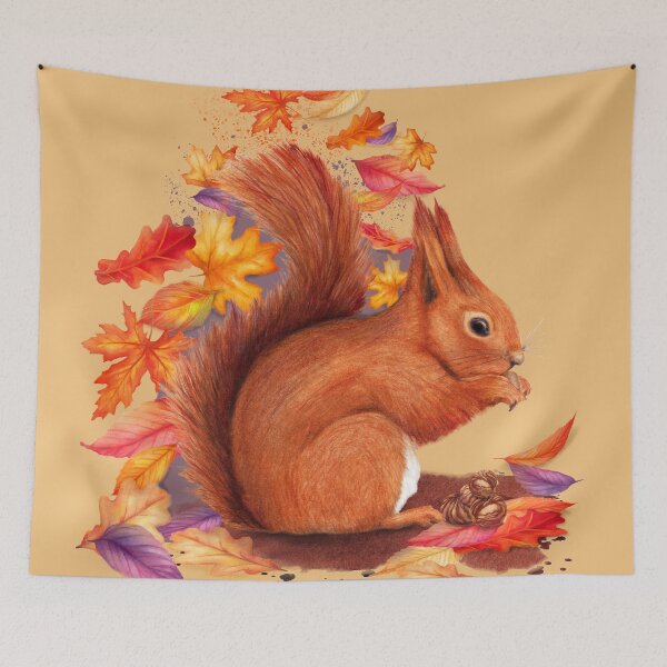 Item preview, Cute Red Squirrel Watercolour designed and sold by AmandaDilworth.