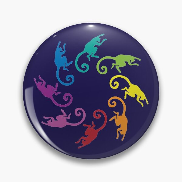 Item preview, Color: Lemur Rainbow Pinwheel designed and sold by Peppermint Narwhal.