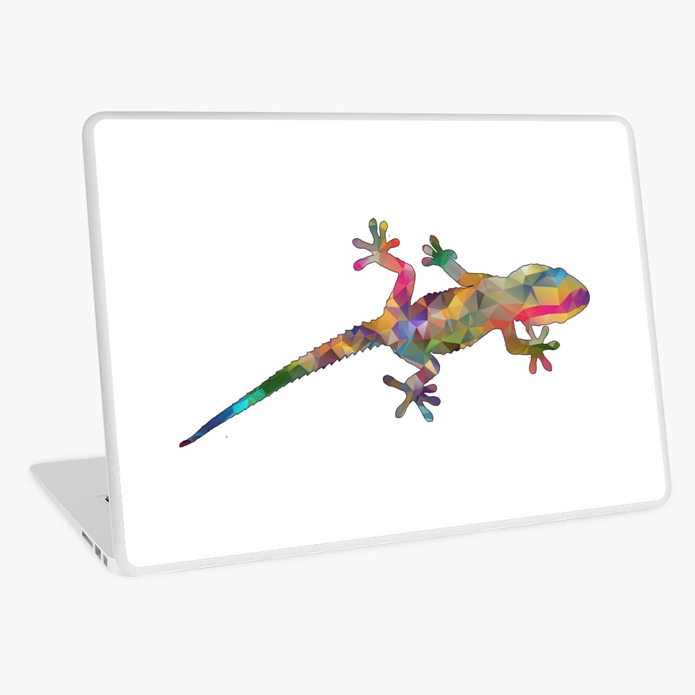Colourful Gecko Print Laptop Skin