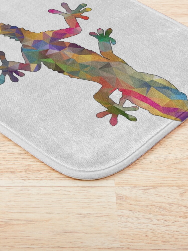 Alternate view of Colourful Gecko Print Bath Mat