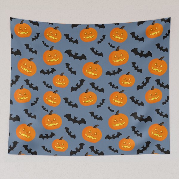 Item preview, Pumpkins and Bats Pattern designed and sold by Funful.