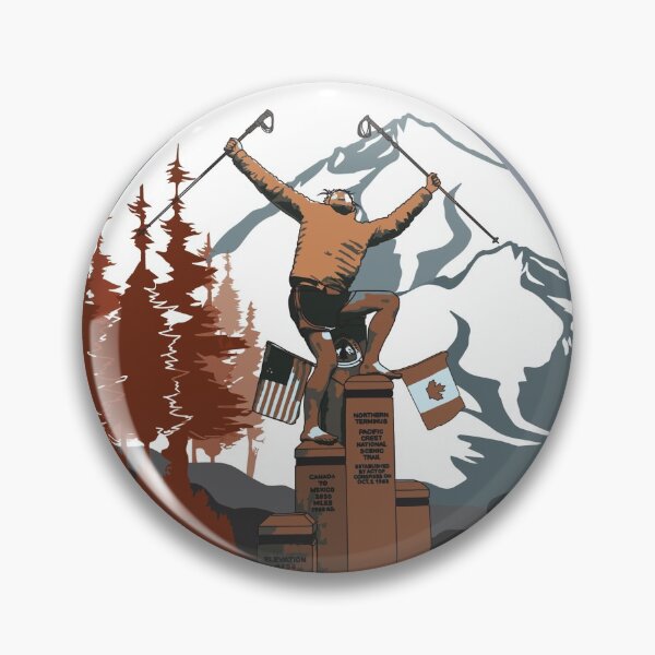 Item preview, Pacific Crest Trail Monument (canadian border) designed and sold by shschoenlank.