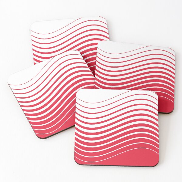 Item preview, Red Wave Horizontal Gradient Lines designed and sold by masterbones.