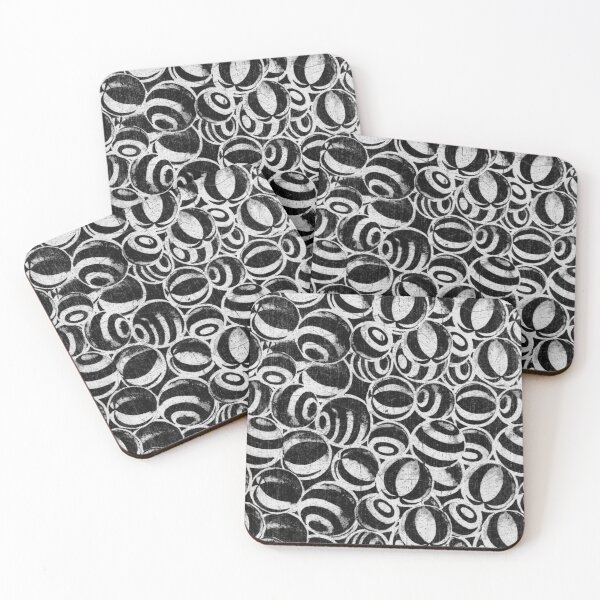 Item preview, Spiral Marbles - Black and White Pattern designed and sold by elevens.