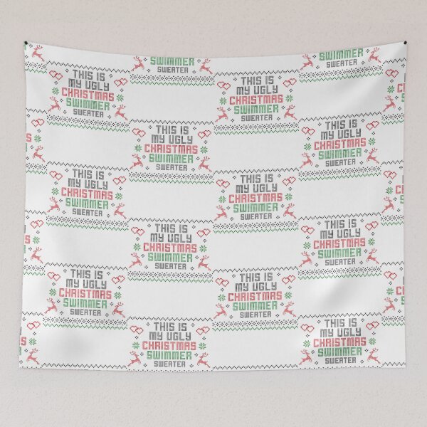 Artikelvorschau, Christmas Gift Idea | Ugly Christmas swimmer Sweater entworfen und verkauft von Pengo Shirt.