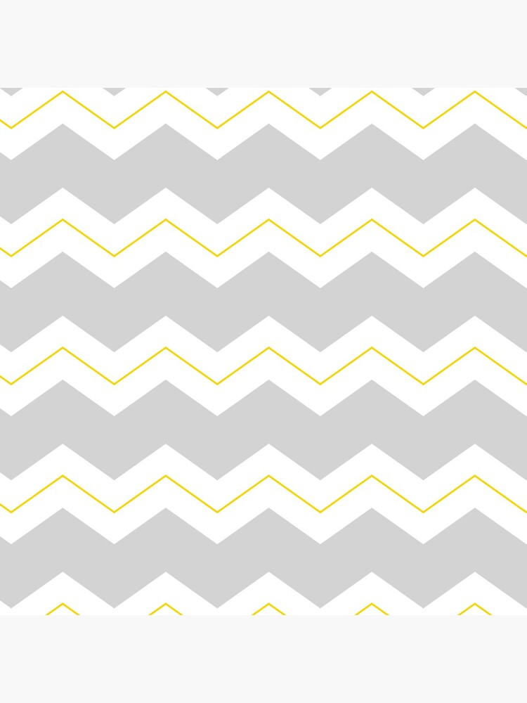 Chunky zigzags grey white and yellow by QuirkyClock