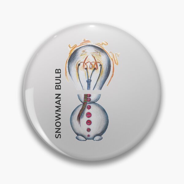 Item preview, SNOWMAN BULB by FrankenDuo seashell grey designed and sold by FrankenDuo.