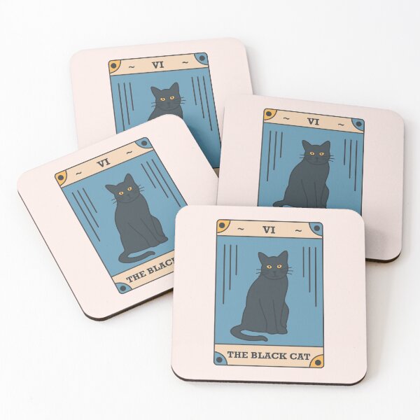 Artikelvorschau, DIE SCHWARZE KATZE Moderne Tarotkarte entworfen und verkauft von TheHappyTarot.