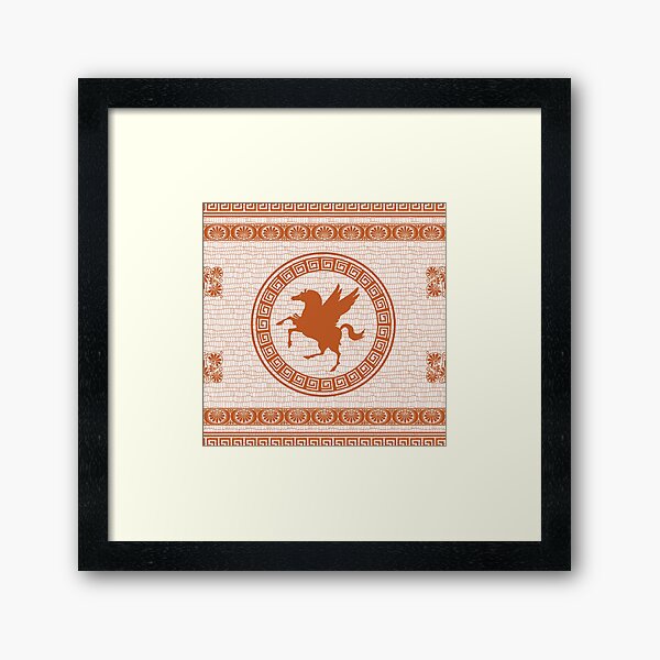 Pegasus Pattern V2 Framed Art Print