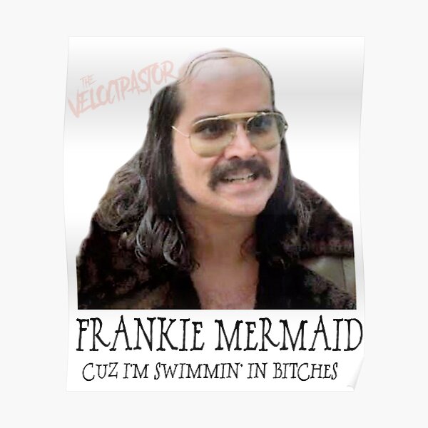 Frankie Mermaid swimmin in B's Velocipastor  Poster