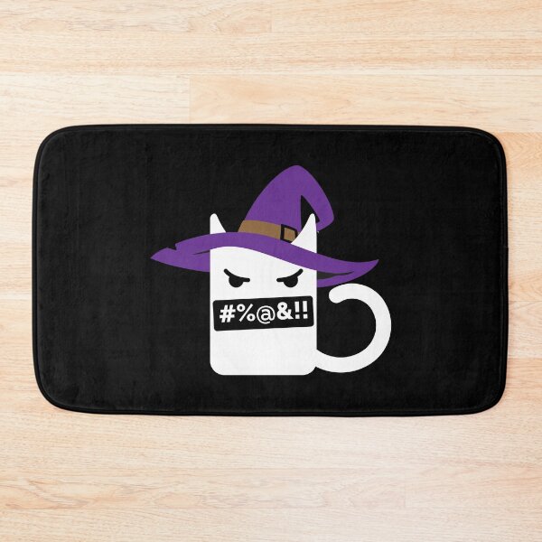 Item preview, FUNNY ANGRY WITCH CAT WITH HAT HALLOWEEN designed and sold by TheFirstOne.