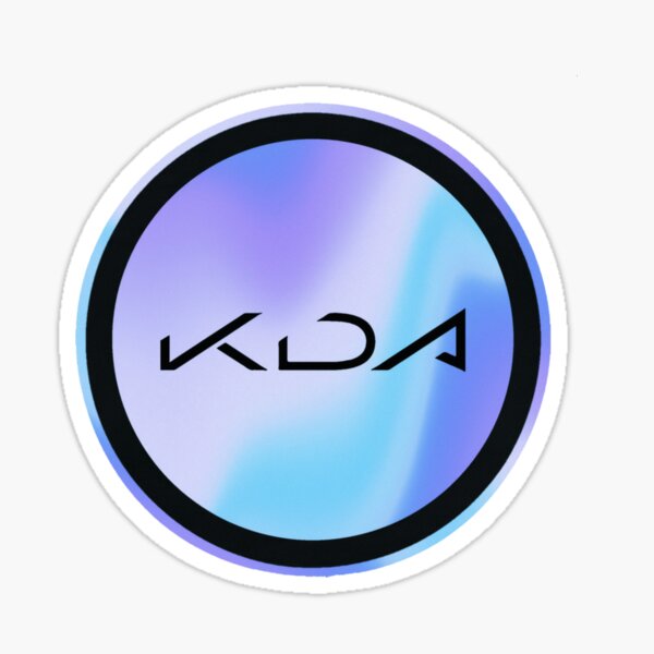 Logotipo del círculo de KDA Pegatina
