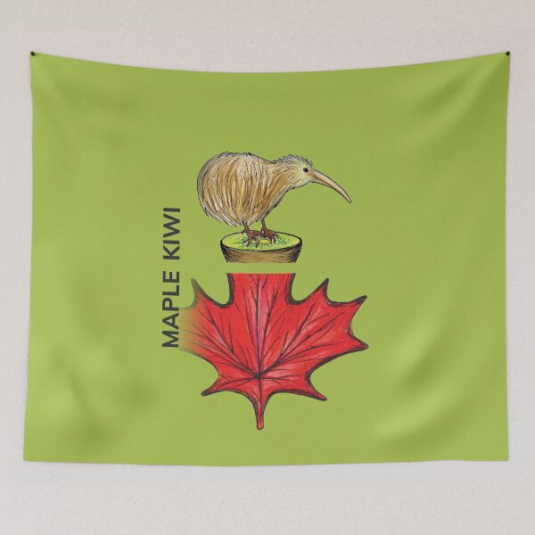 Item preview, MAPLE KIWI by FrankenDuo GREY BLUE green designed and sold by FrankenDuo.
