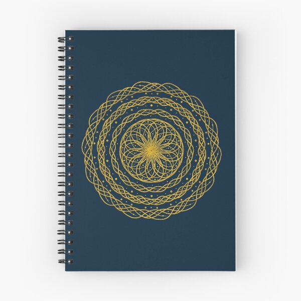 Item preview, Knot Mandala - Midnight & Gold (Flat) designed and sold by LozMac.