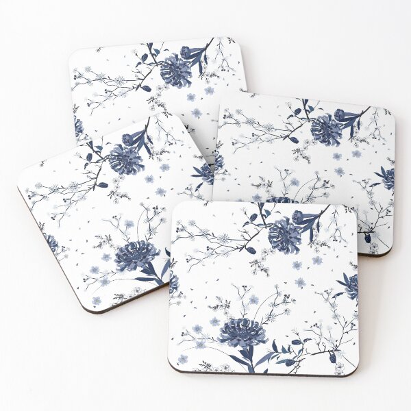 Item preview, Blue flowers designed and sold by mischellero.