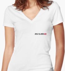 Nissan Nismo Logo Women's Fitted V-Neck T-Shirt