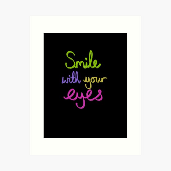 Item preview, Smile with your eyes, multicoloured  designed and sold by Sarah-Wilde.
