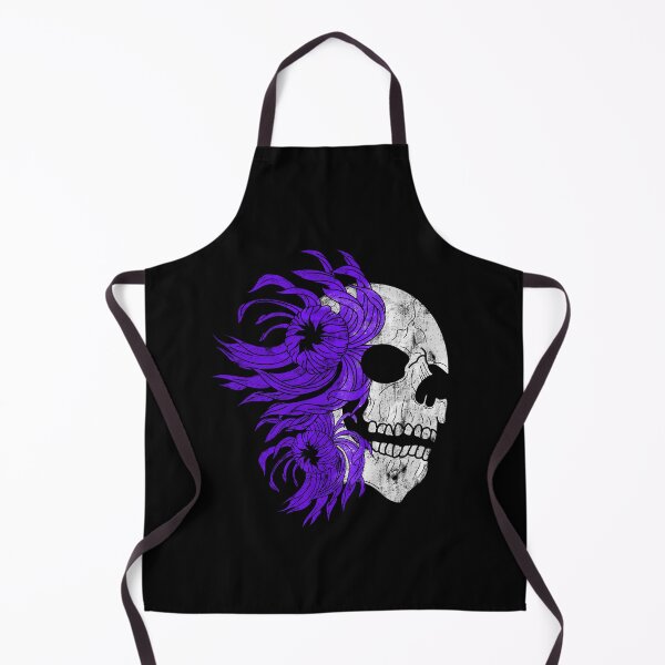 Item preview, Skull and purple chrysanthemums designed and sold by BV-creas.