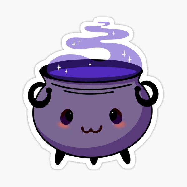 Kawaii Cauldron Stickers | Redbubble