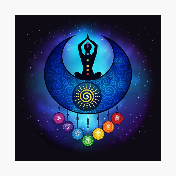 Item preview, 7 Chakra Female Moon & Sun - 59 Universe designed and sold by serenaking.