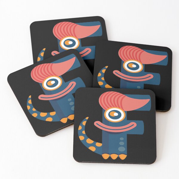 Item preview, Monster Alphabet - Alphabet Monsters F designed and sold by Coder-T.