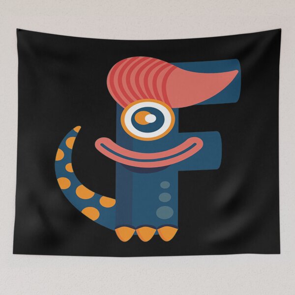 Item preview, Monster Alphabet - Alphabet Monsters F designed and sold by Coder-T.