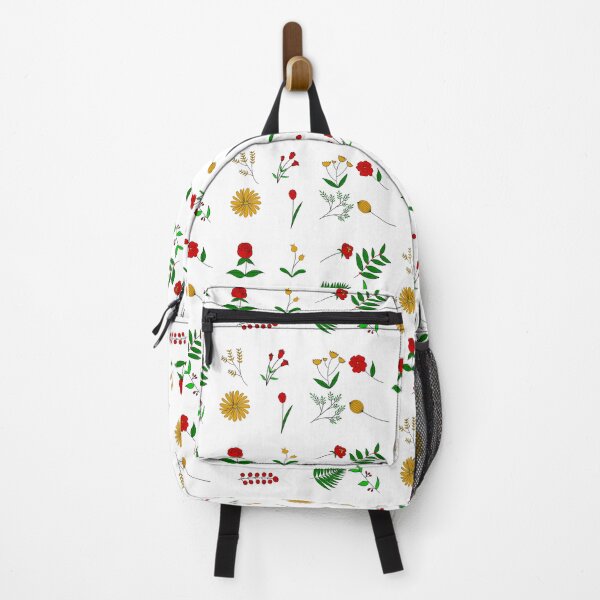 Item preview, Bib Flowers Line Flowers in Festive Holiday Christmas Colors designed and sold by CottoVerdi.