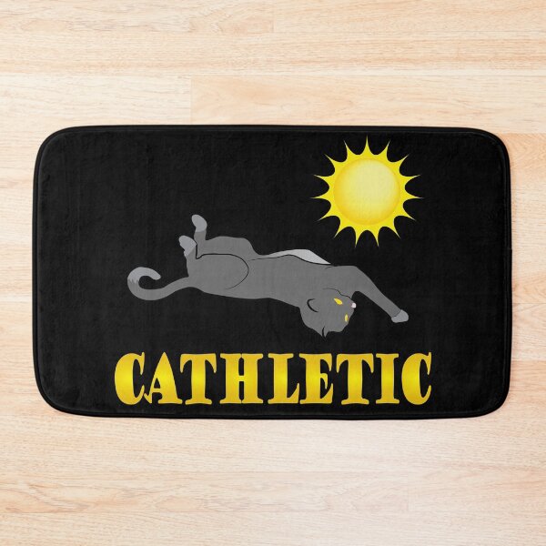 Item preview, Cathletic Funny Lazy Cat Lying in the Sun designed and sold by TheInkElephant.