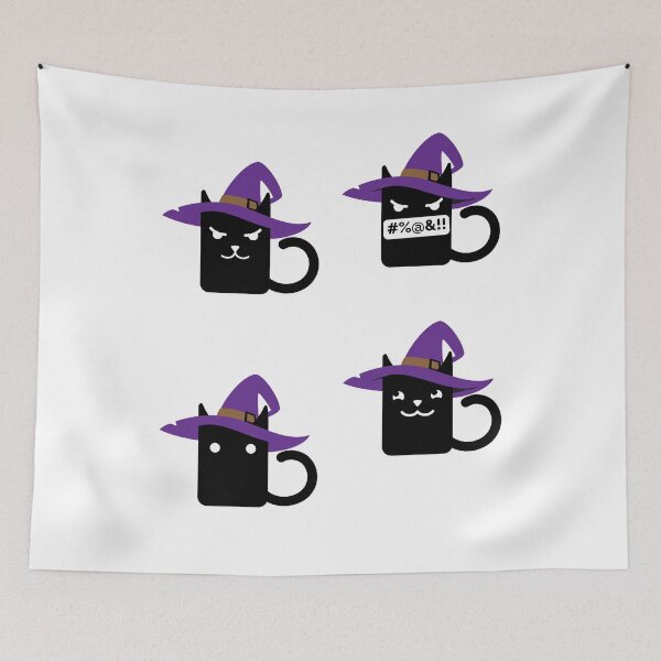 Item preview, FUNNY HALLOWEEN CUTE WITCH CAT WITH HAT PACK designed and sold by TheFirstOne.